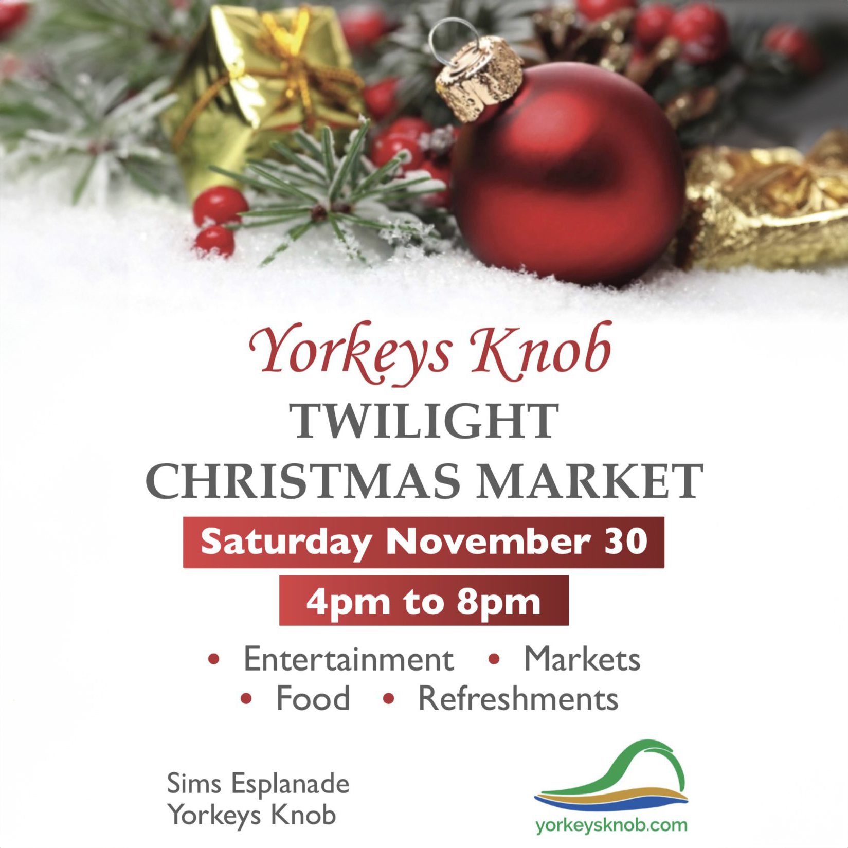 Twilight Christmas Market Yorkeys Knob